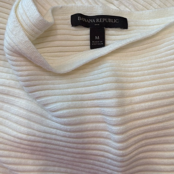 Banana Republic Cream Sweater Maxi Dress With Slit - Picture 2 of 7